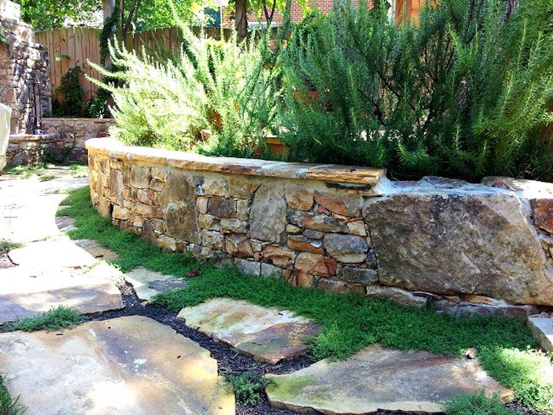 natural stone retaining wall charlotte