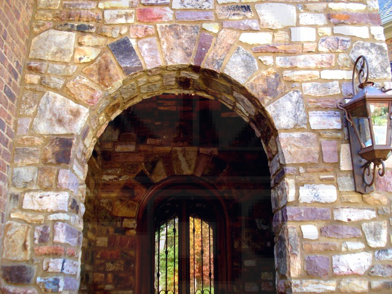natural stone archway